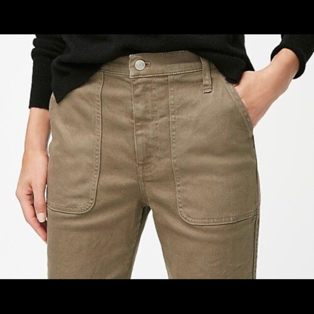 J. Crew Cropped garment dyed jeans